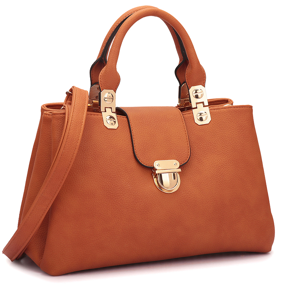 Dasein Women Satchel Handbags Top Handle Purse Medium Tote Bag Vegan Leather Shoulder Bag - image 1 of 6