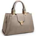 Dasein Women Satchel Handbags Top Handle Purse Medium Tote Bag Vegan