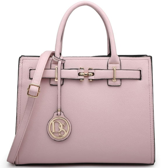 Dasein Women Satchel Purses Handbags Belted Top-handle Work Tote Shoulder Bags with Long Strap