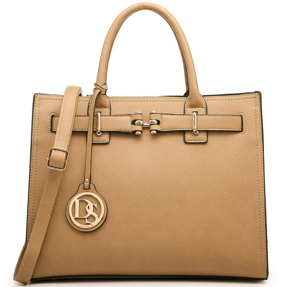 Dasein Women Satchel Purses Handbags Belted Top-handle Work Tote Shoulder Bags with Long Strap