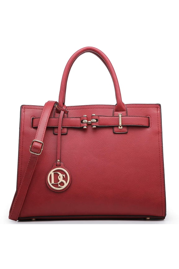 Women Satchel Purses Handbags Belted top-Handle Work Tote Shoulder Bags with Long Strap