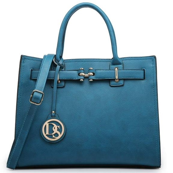 Dasein Women Satchel Purses Handbags Belted top-Handle Work Tote Shoulder Bags with Long Strap
