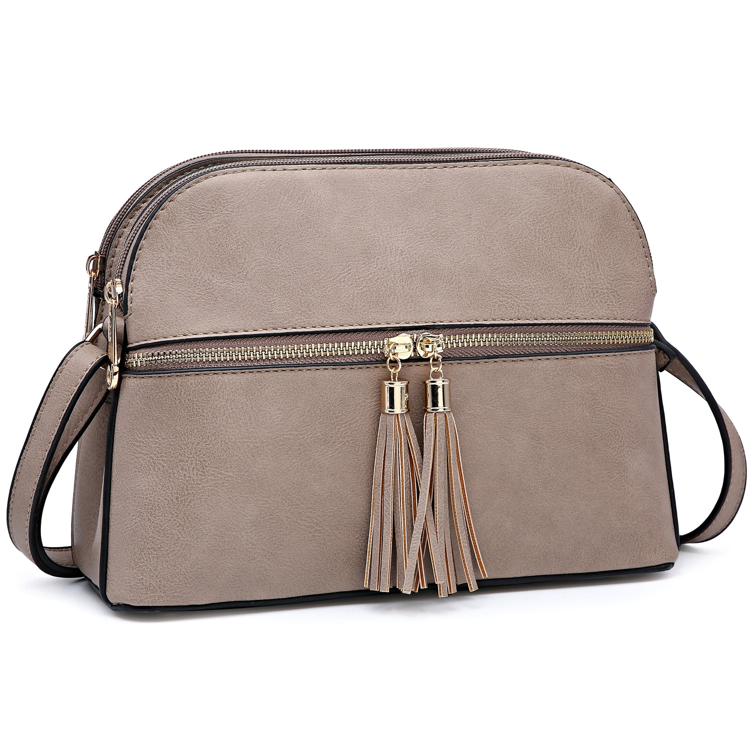 Dasein Lightweight Crossbody Bags for Women Shoulder Bag Purse Vegan Leather Soft Travel Handbag with Multi Pockets, Women's, Size: 9.5, Pink