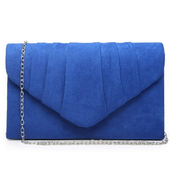 Dasein Women's Evening Bag Pleated Envelope Clutch Handbag Wedding Party Bridal Purse