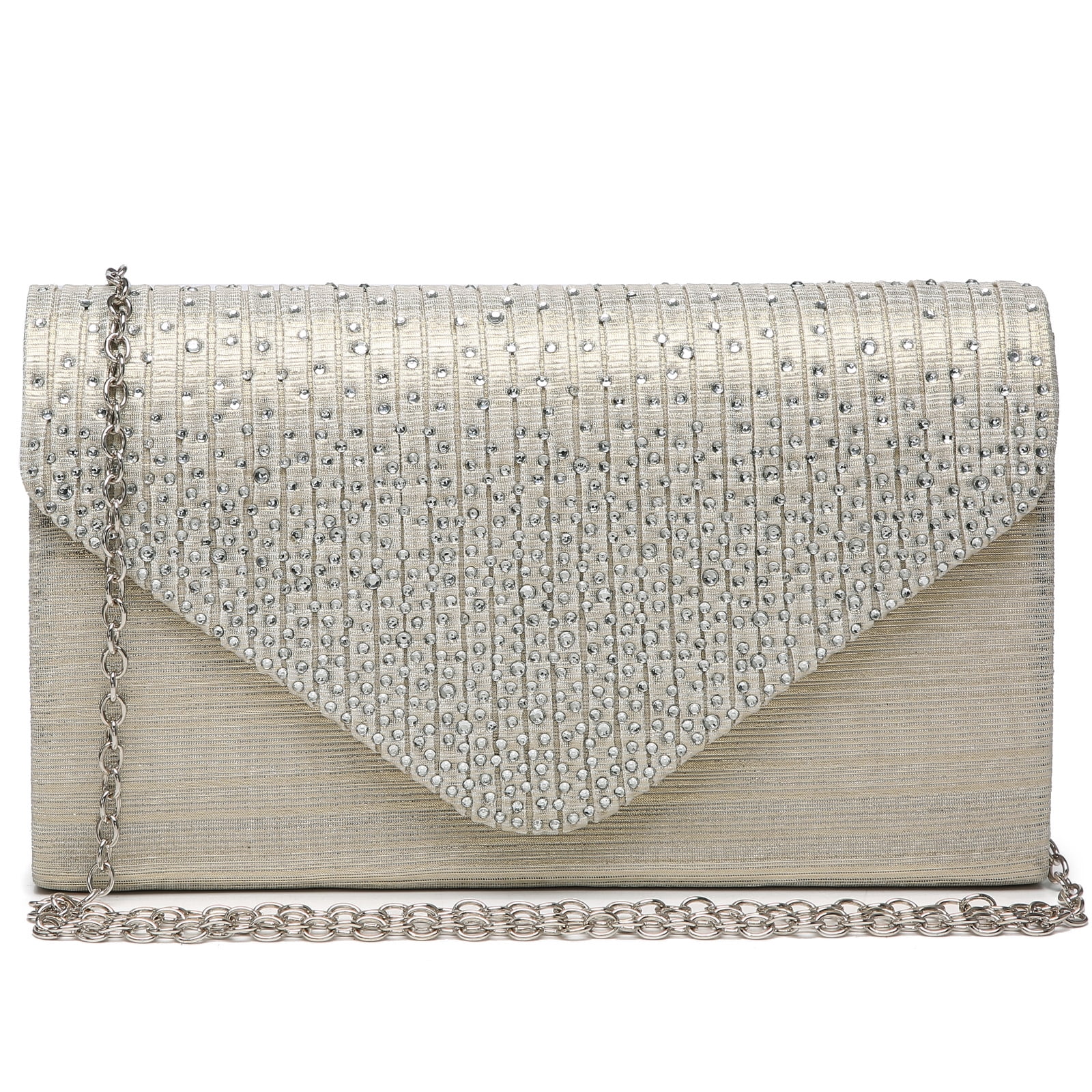 Dasein Women's Evening Bags Envelope Handbag Party Prom Clutch Purse Shoulder Cross Body Bag