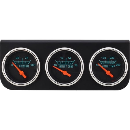 Under Dash 3-Gauge Panel for 1967-72 GM Trucks: Premium Kit with Factory-Matched Styling, Includes Volt, Oil Pressure & Coolant Temperature Gauges, LED Perimeter Lighting