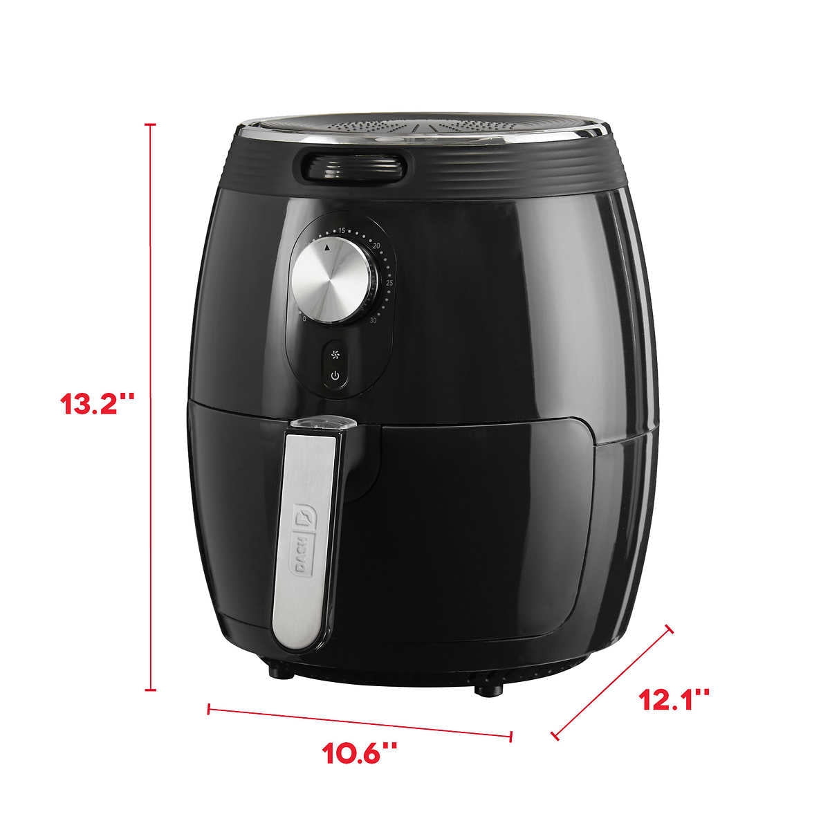 DASH Deluxe Electric Air Fryer + Oven Cooker with Temperature