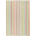 thumbnail image 1 of Dash & Albert Ana Ticking Machine Washable Rug, 2' 6" x 8', Aqua, 1 of 7