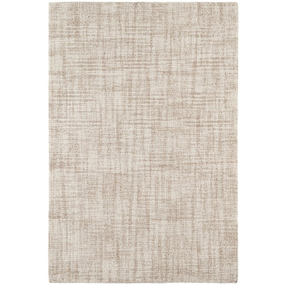 Dash & Albert Crosshatch Hand Micro Hooked Wool Rug, 10' x 14', Ivory