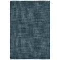thumbnail image 1 of Dash & Albert Crosshatch Hand Micro Hooked Wool Rug, 2' 6" x 8', Denim, 1 of 6