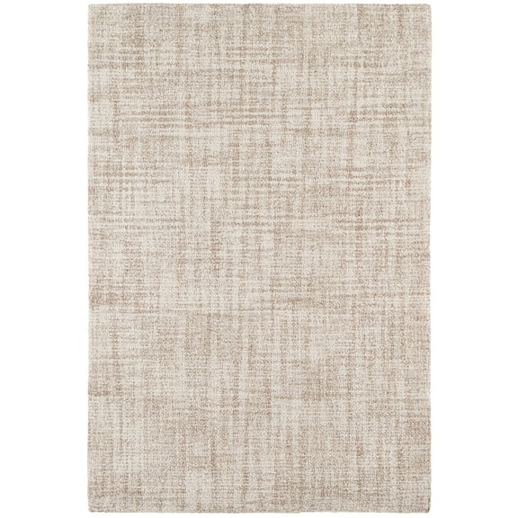 Dash & Albert Crosshatch Hand Micro Hooked Wool Rug, 2' x 3', Ivory