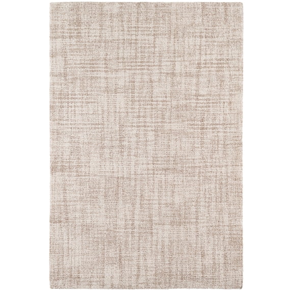 Dash & Albert Crosshatch Hand Micro Hooked Wool Rug, 5' x 8', Ivory
