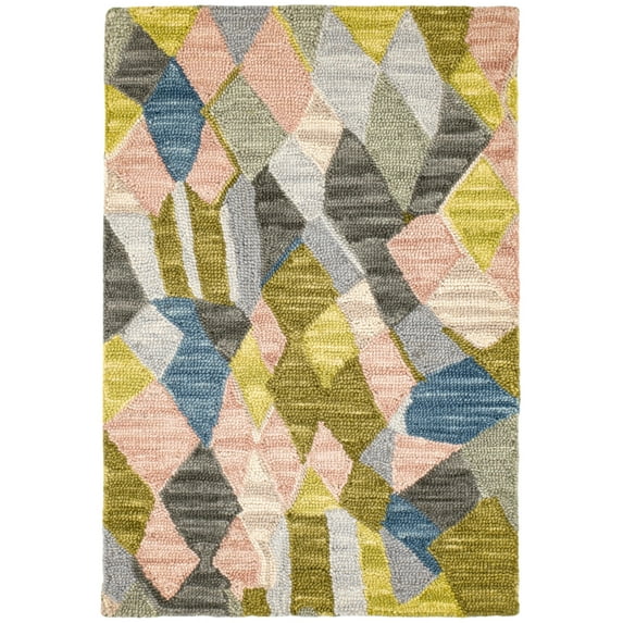 Dash & Albert Deer Leap Hand Hooked Wool Rug, 3' x 5', Coral