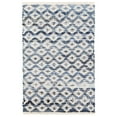 thumbnail image 1 of Dash & Albert Denim Rag Diamond Handwoven Cotton Rug, 5' x 8', Ivory, 1 of 6