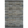 thumbnail image 1 of Dash & Albert Denim Rag Gridwork Handwoven Cotton Rug, 2' x 3', Blue, 1 of 8