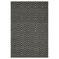 thumbnail image 1 of Dash & Albert Diamond Handwoven Indoor/Outdoor Rug, 5' x 8', Black/Ivory, 1 of 6