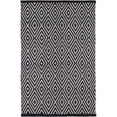 thumbnail image 1 of Dash & Albert Diamond Handwoven Indoor/Outdoor Rug, 9' x 12', Black/Ivory, 1 of 6