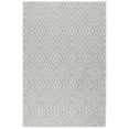 thumbnail image 1 of Dash & Albert Diamond Machine Washable Rug, 3' x 5', Platinum/White, 1 of 7