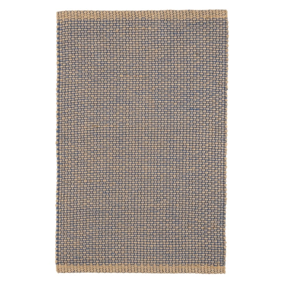 Dash & Albert Donnie Handwoven Jute Rug, 2' 6" x 8', Navy