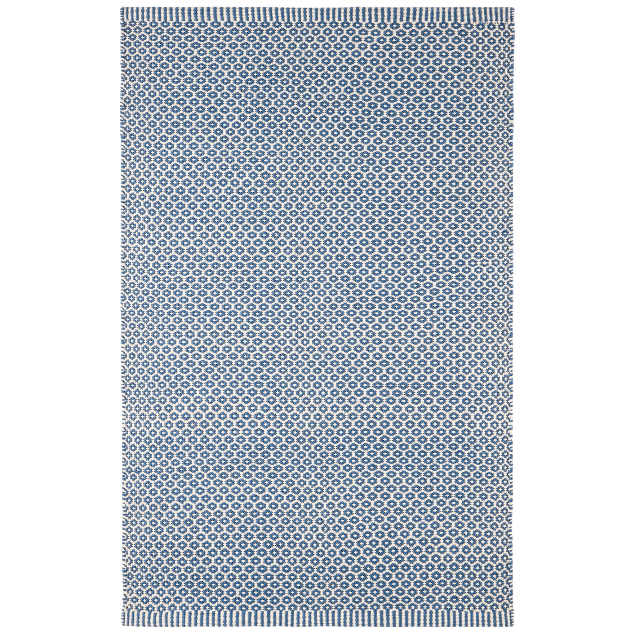 Dash & Albert Finn Handwoven Indoor/Outdoor Rug, 5' x 8', Denim