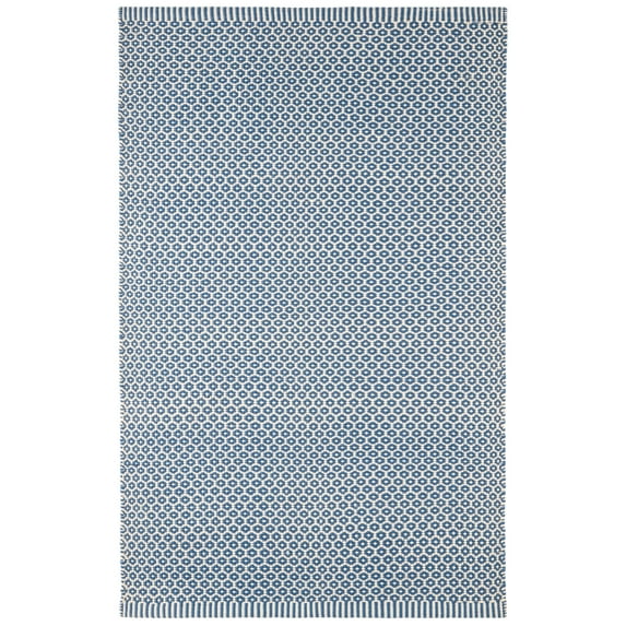 Dash & Albert Finn Handwoven Indoor/Outdoor Rug, 8' x 10', Denim
