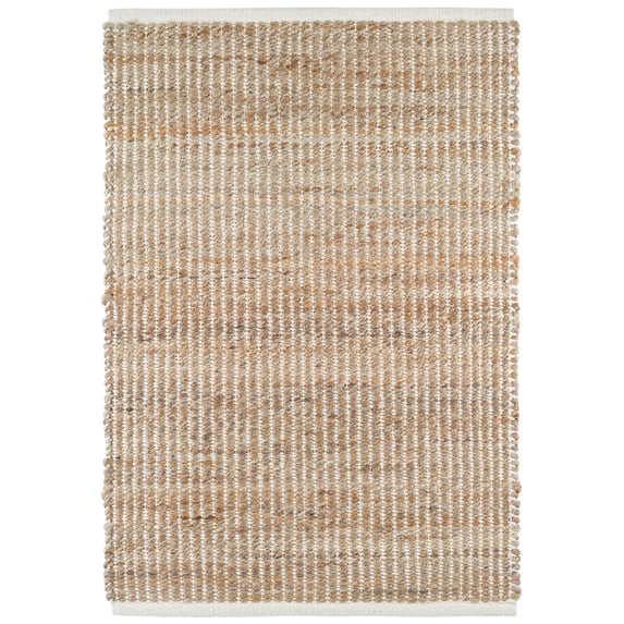 Dash & Albert Gridwork Handwoven Jute Rug, 5' x 8', Ivory