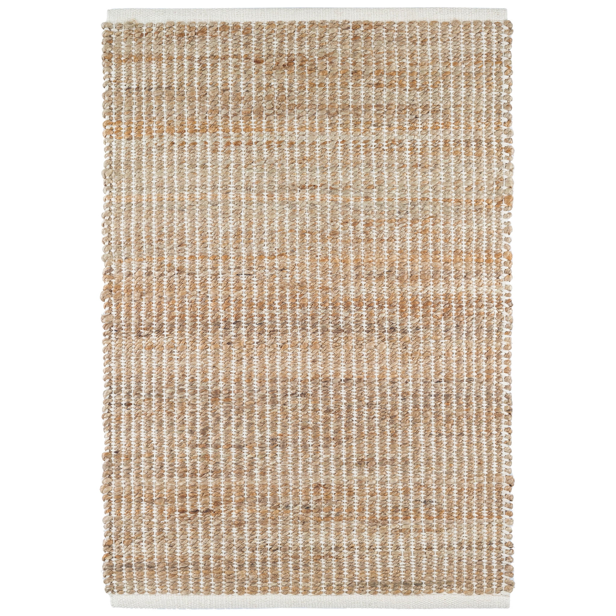 Dash & Albert Gridwork Handwoven Jute Rug, 8' x 10', Ivory