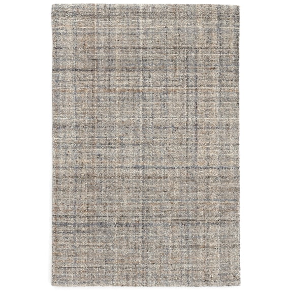 Dash & Albert Harris Hand Micro Hooked Wool Rug, 2' 6" x 8', Blue/Brown