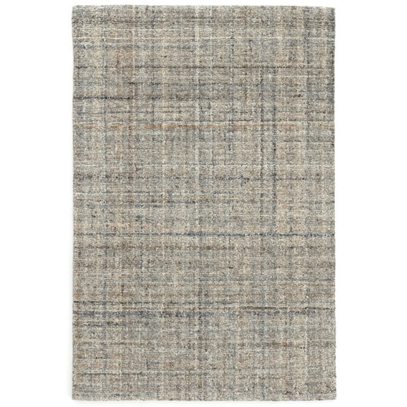 Dash & Albert Harris Hand Micro Hooked Wool Rug, 2' 6" x 8', Blue/Brown