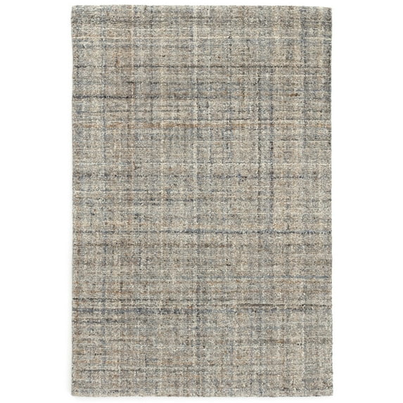 Dash & Albert Harris Hand Micro Hooked Wool Rug, 2' x 3', Blue/Brown