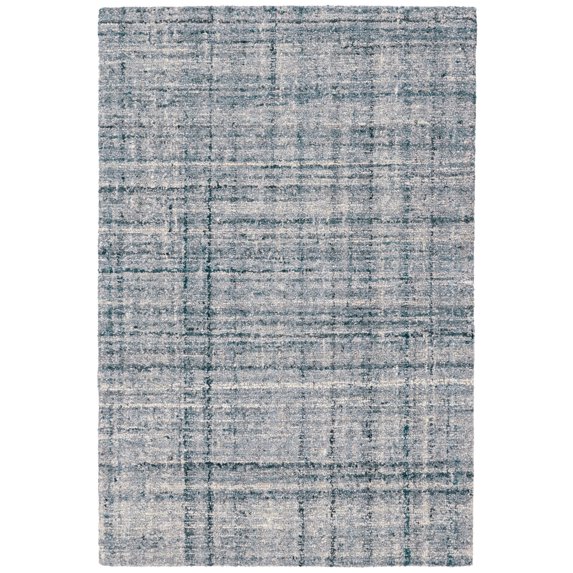 Dash & Albert Harris Hand Micro Hooked Wool Rug, 2' x 3', Blue/Ivory