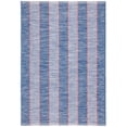 thumbnail image 1 of Dash & Albert Hillsgrove Stripe Handwoven Cotton Rug, 5' x 8', Denim, 1 of 5