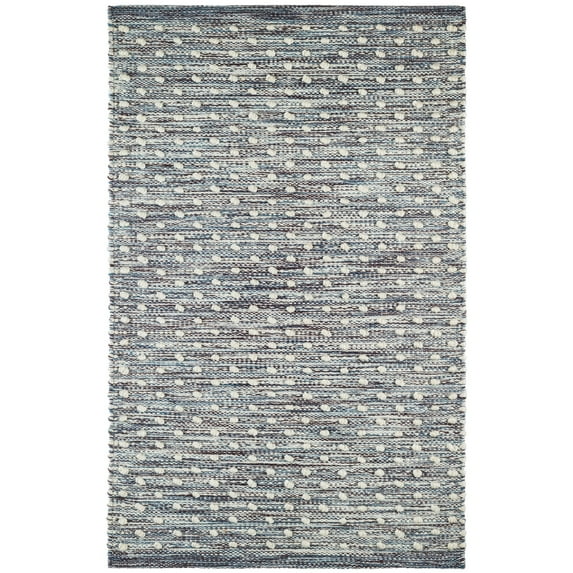 Dash & Albert Hobnail Handwoven Performance Rug, 2' 6" x 8', Blue