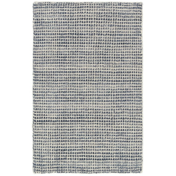 Dash & Albert Homer Hand Loom Knotted Wool/Viscose Rug, 2' 6" x 8', Blue