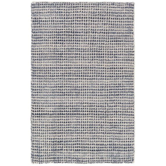 Dash & Albert Homer Hand Loom Knotted Wool/Viscose Rug, 5' x 8', Blue