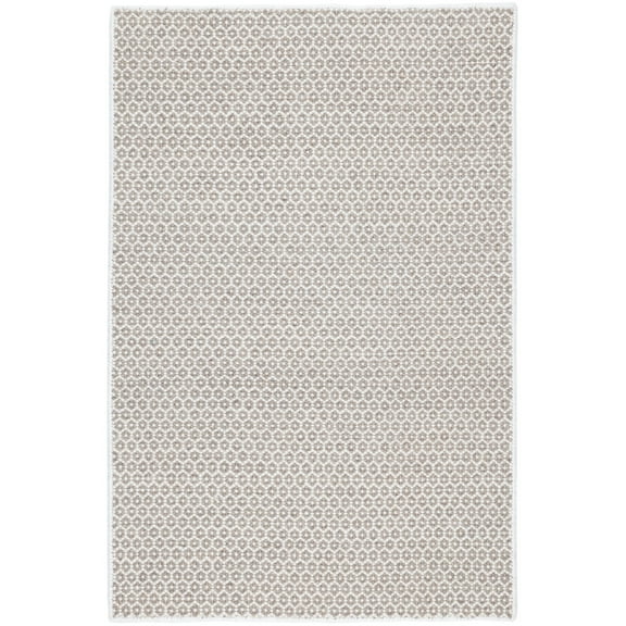 Dash & Albert Honeycomb Handwoven Wool Rug, 2' 6" x 8', Ivory/Grey