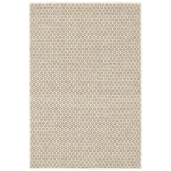 Dash & Albert Honeycomb Handwoven Wool Rug, 5' x 8', Natural