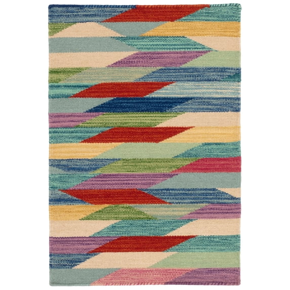Dash & Albert Hotline Handwoven Wool Rug, 2' 6" x 8', Multi