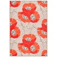 thumbnail image 1 of Dash & Albert Japanese Poppy Machine Washable Rug, 2' x 3', Multi, 1 of 7