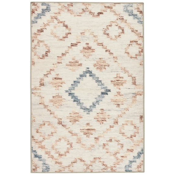Dash & Albert Jelly Roll Machine Washable Rug, 5' x 8', Sky