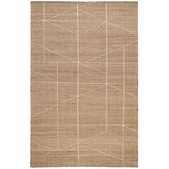 Dash & Albert Judson Handwoven Jute Rug, 8' x 10', Natural/Ivory