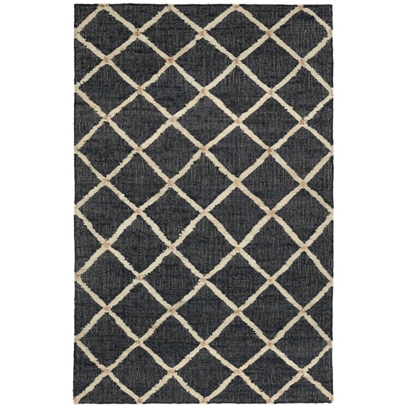 Dash & Albert Kali Handwoven Jute Rug, 2' x 3', Black
