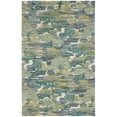 thumbnail image 1 of Dash & Albert Ladycross Hand Hooked Wool Rug, 2' 6" x 8', Green, 1 of 6