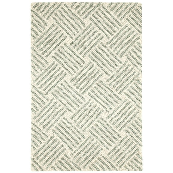Dash & Albert Layers Hand Hooked Wool Rug, 2' x 3', Desert Sage