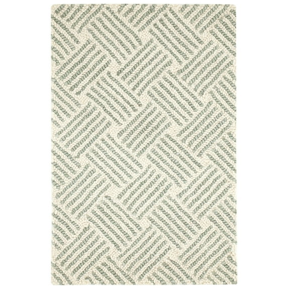 Dash & Albert Layers Hand Hooked Wool Rug, 4' x 6', Desert Sage