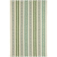 thumbnail image 1 of Dash & Albert Long Slade Handwoven Cotton Rug, 2' x 3', Teal, 1 of 7