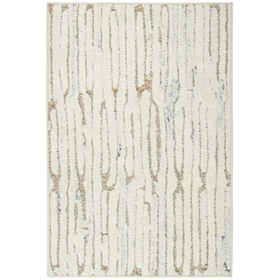 Dash & Albert Malone Machine Washable Rug, 3' x 5', Oatmeal