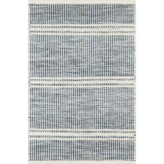 Dash & Albert Malta Handwoven Wool Rug, 2' x 3', Blue