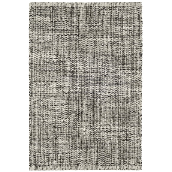 Dash & Albert Marled Handwoven Cotton Rug, 2' x 3', Black