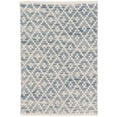 thumbnail image 1 of Dash & Albert Melange Diamond Handwoven Cotton Rug, 8' x 10', Blue, 1 of 5